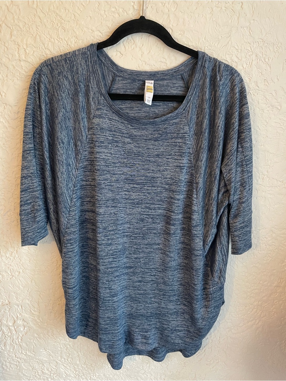Lole Heathered Slate Blue Knit Tunic Top